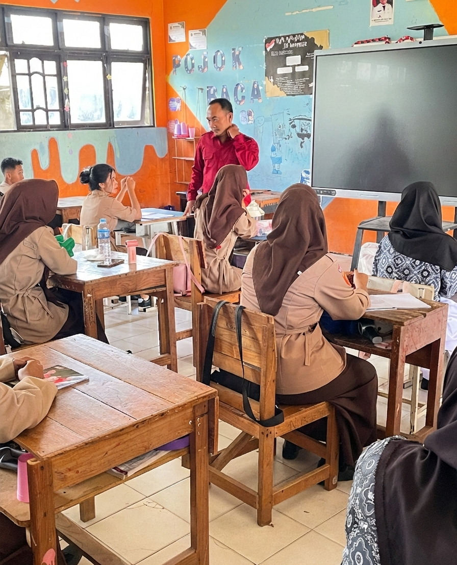 Perpisahan dengan Pengawas Sekolah SMAN 3 Muara Teweh, Cahyo Sustanto, S.P., M.M.